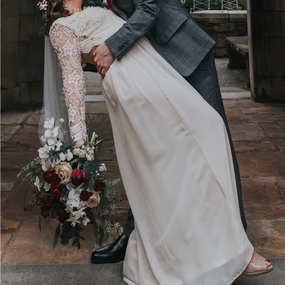 Lulu long sleeve lace wedding gown